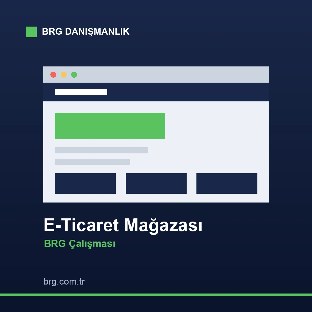 E-ticaret mağazası çalışması