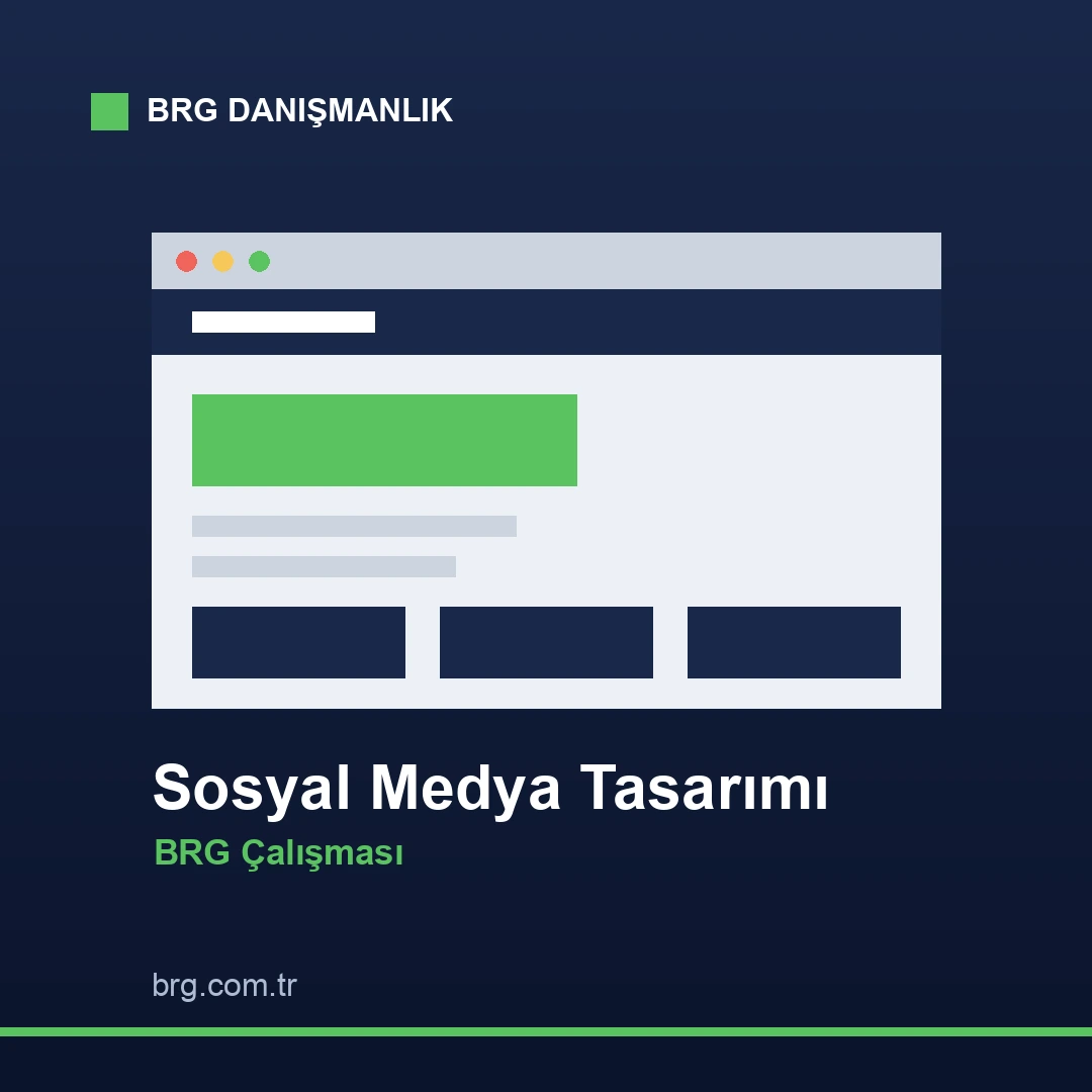 Sosyal medya tasarımı çalışması