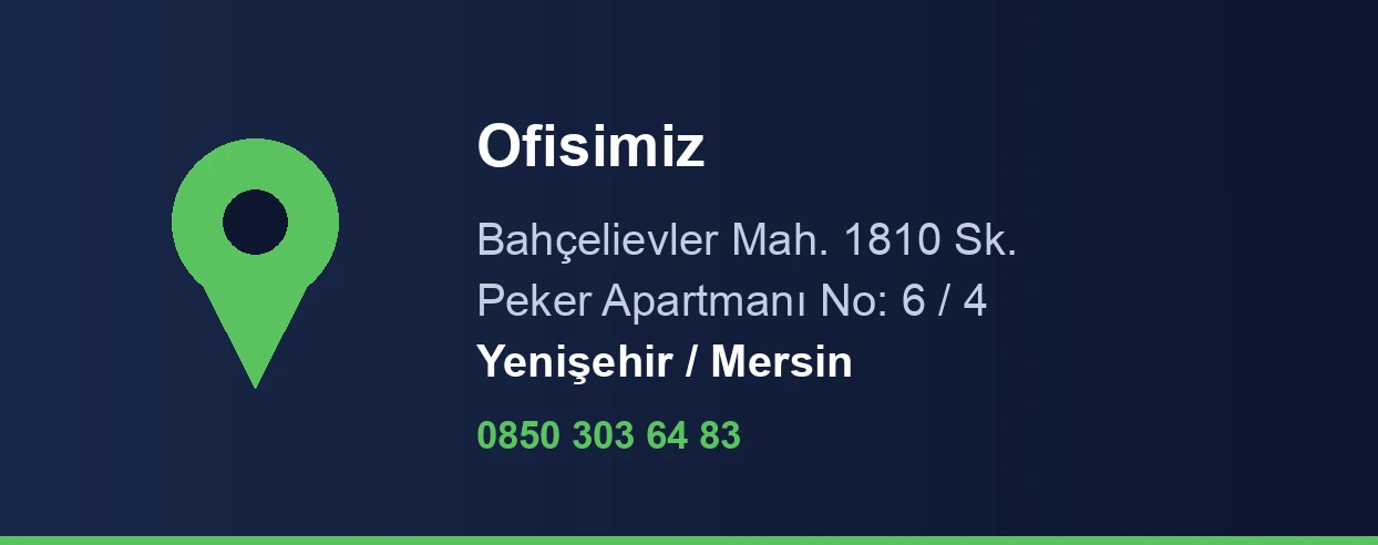 BRG Danışmanlık Mersin ofis konumu
