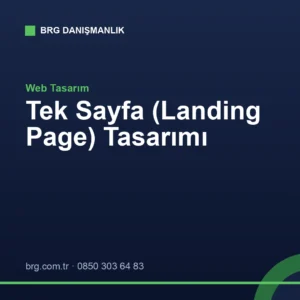 Tek Sayfa Landing Page Tasarımı - BRG Danışmanlık