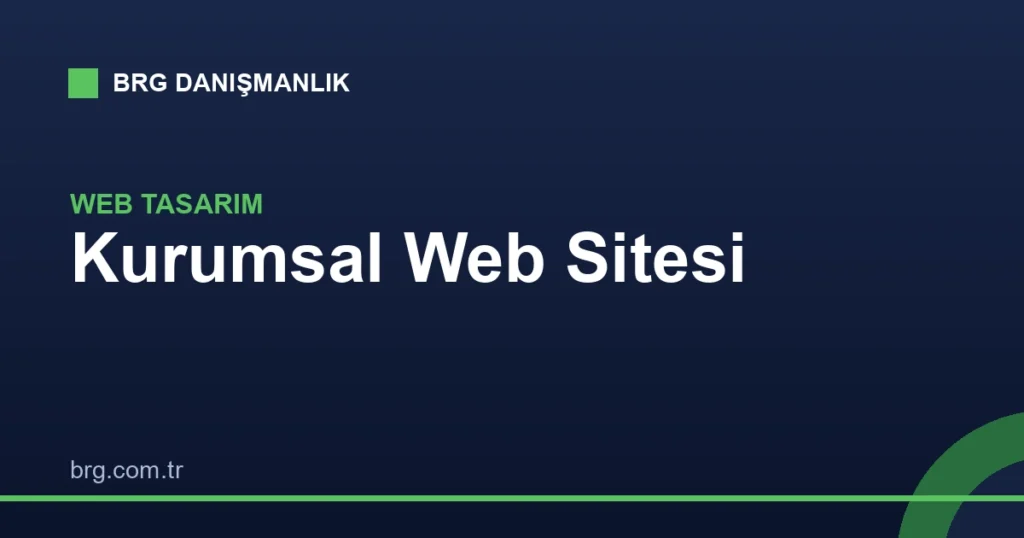 Kurumsal Web Sitesi
